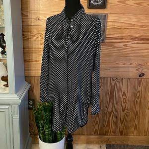 NWT, Women’s philosophy size medium blouse, polkadot.